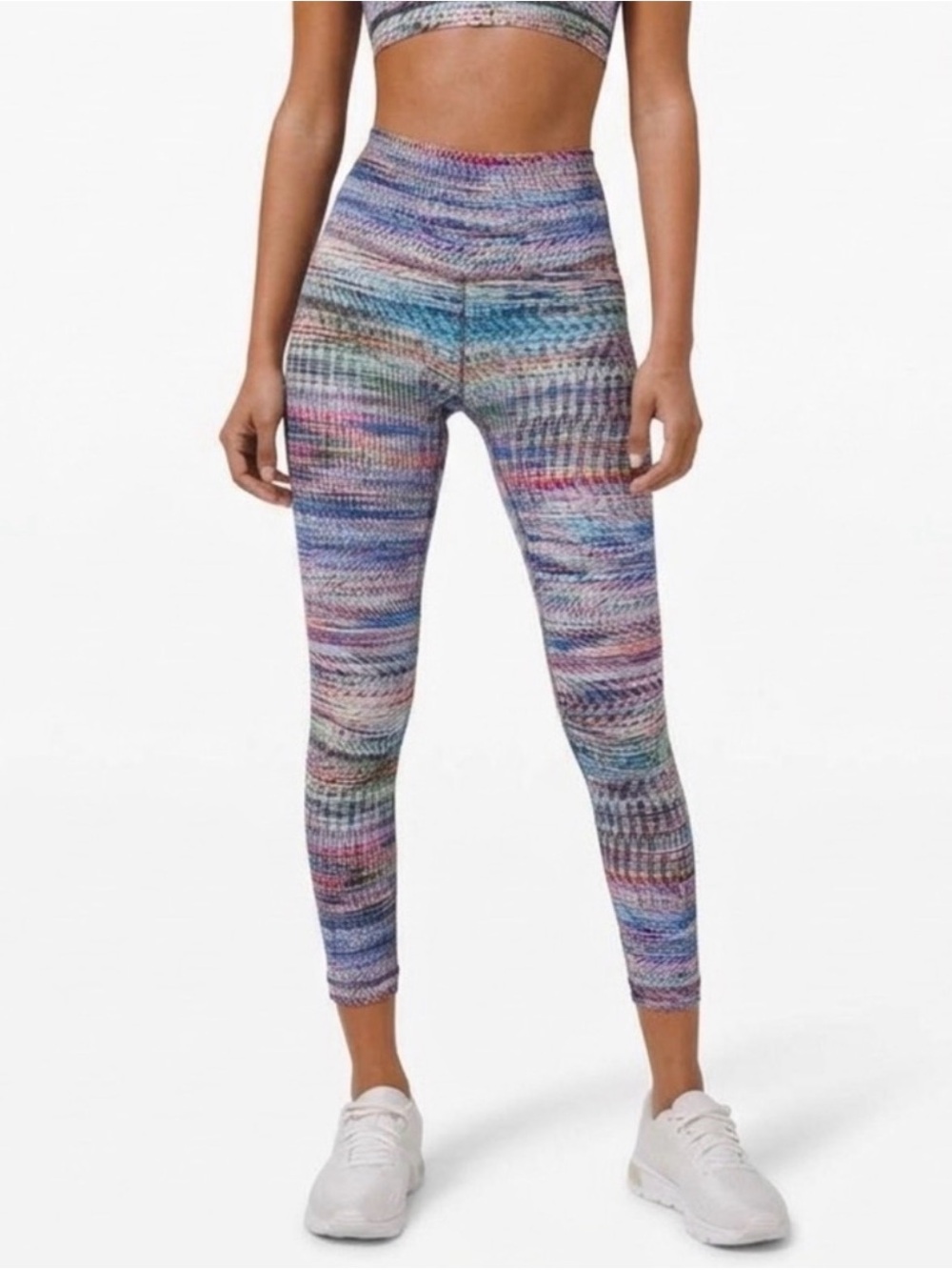 lululemon athletica Wunder Train High Rise Tight Digital Oasis White Multi